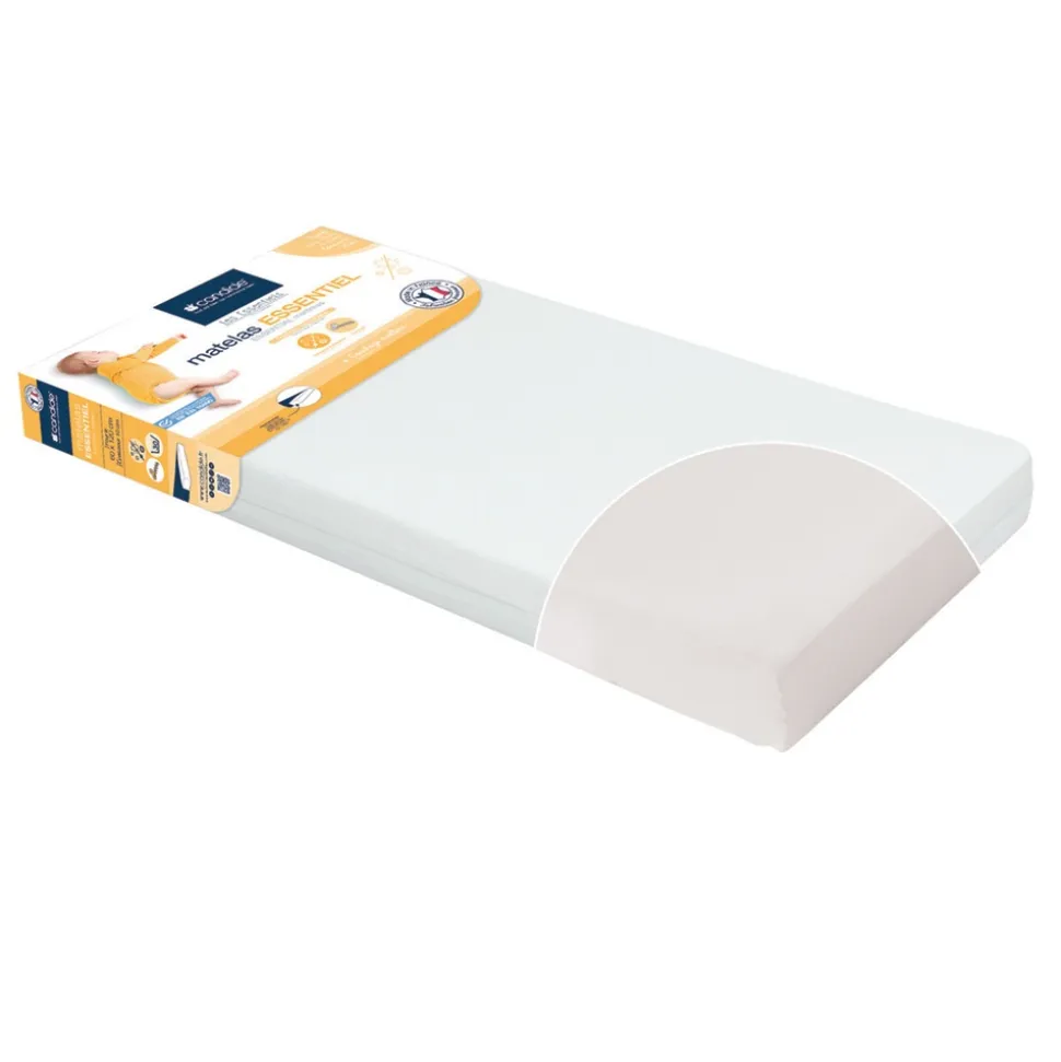Matelas bébé essentiel déhoussable 70 x 140 cm
