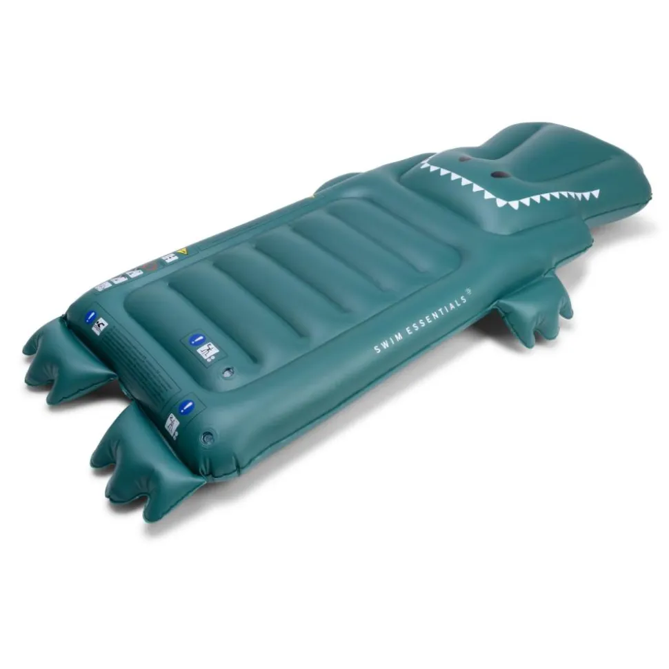 Matelas gonflable crocodile