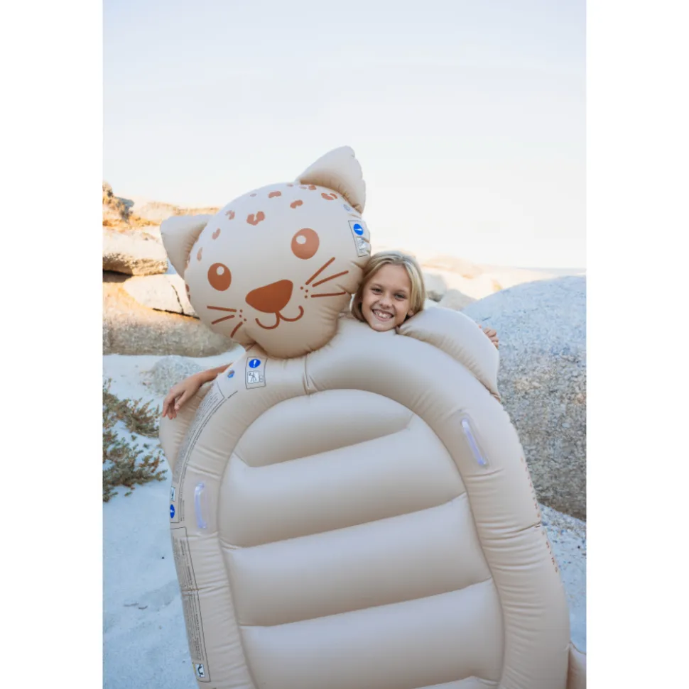 Matelas gonflable léopard