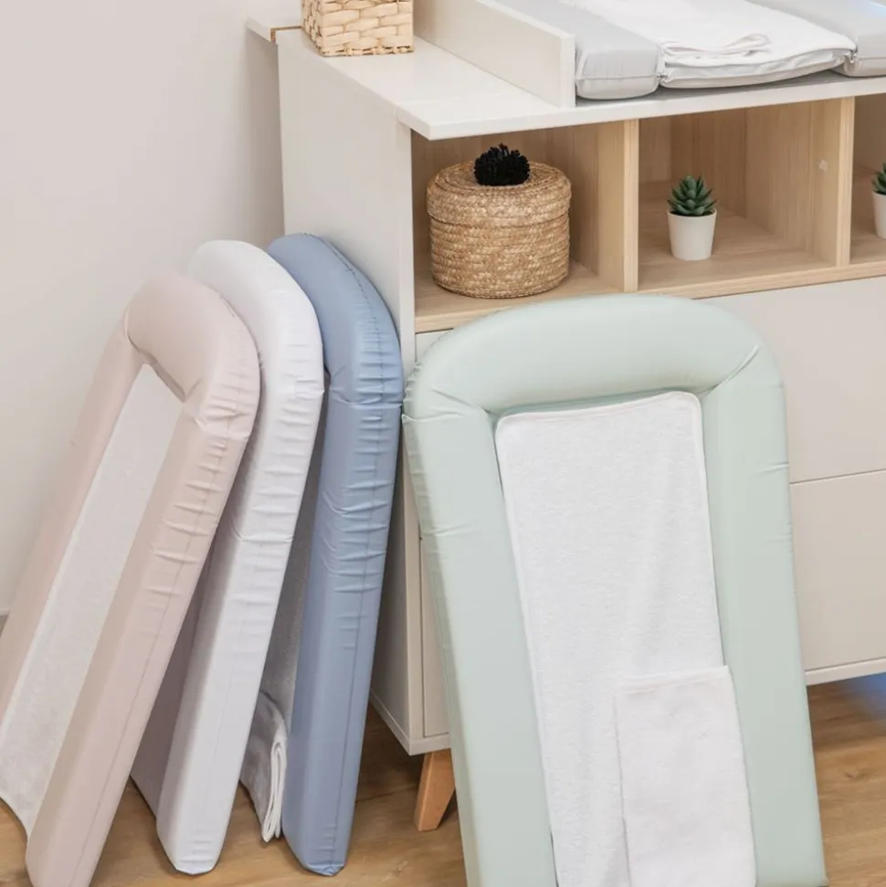 Matelas à langer avec éponges amovibles bleuet