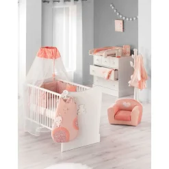 Matelas à langer avec éponges amovibles lapinou