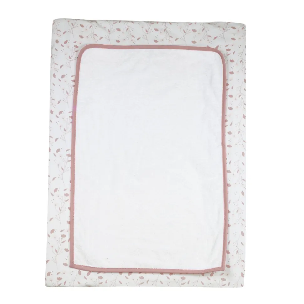 Matelas à langer bébé rose et lili