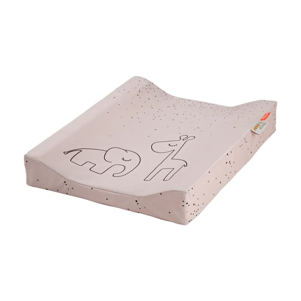 Matelas à langer dreamy dots rose poudré