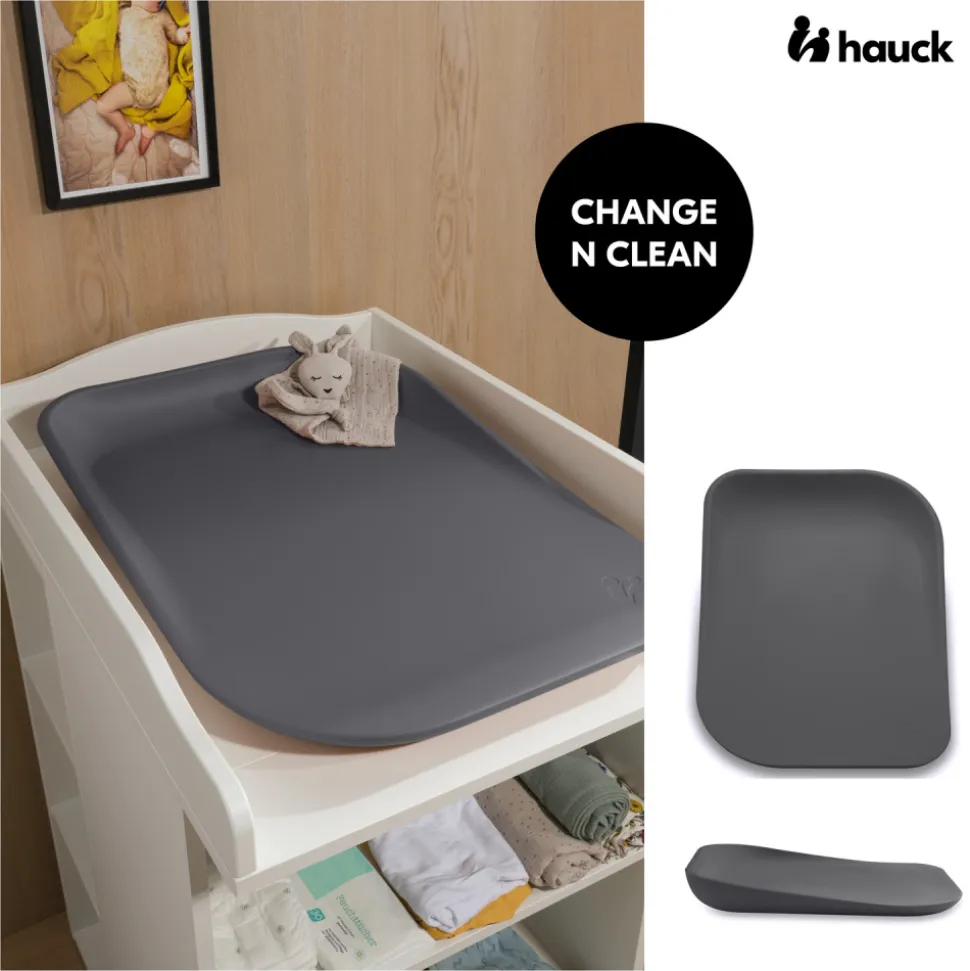 Matelas à langer en mousse soft change n clean anthracite