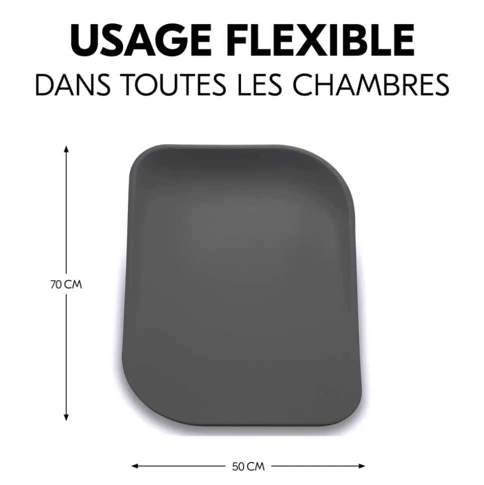 Matelas à langer en mousse soft change n clean anthracite