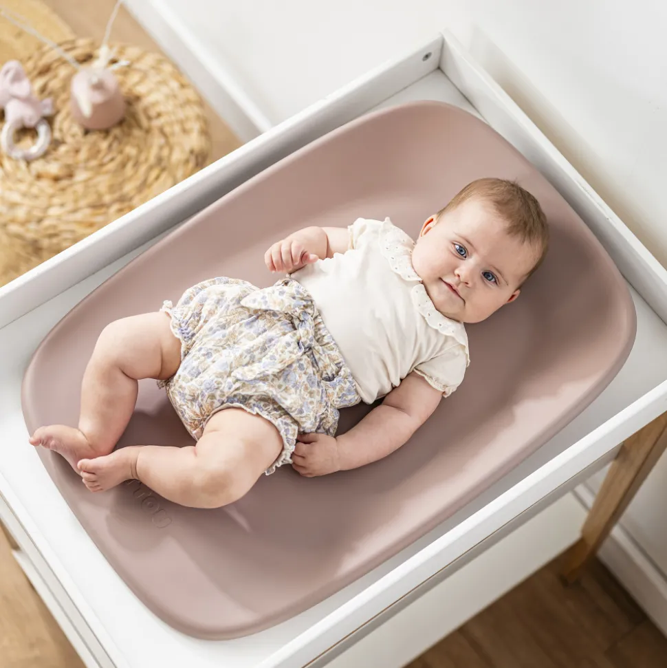 Matelas à langer en mousse softy rose