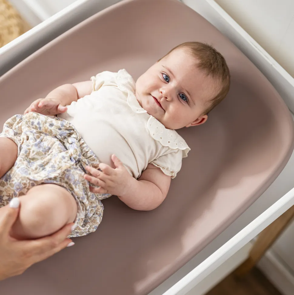 Matelas à langer en mousse softy rose