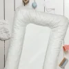 Matelas à langer flocons vert d'eau - 50x70cm