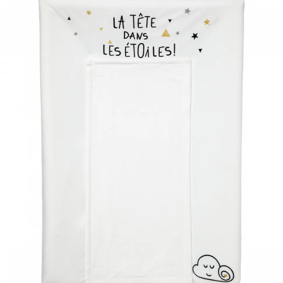 Matelas à langer + housse + serviette étoile filante