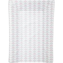 Matelas à langer luxe géométriques rose/ gris