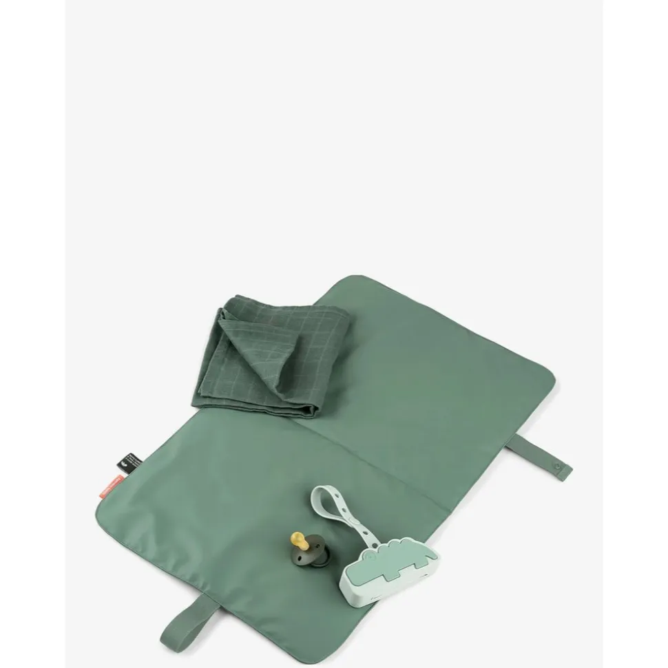 Matelas à langer pliable vert