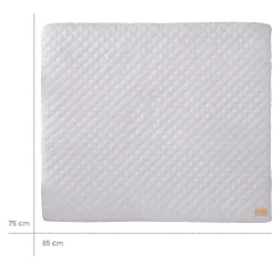 Matelas à langer 85 x 75 cm gris argenté