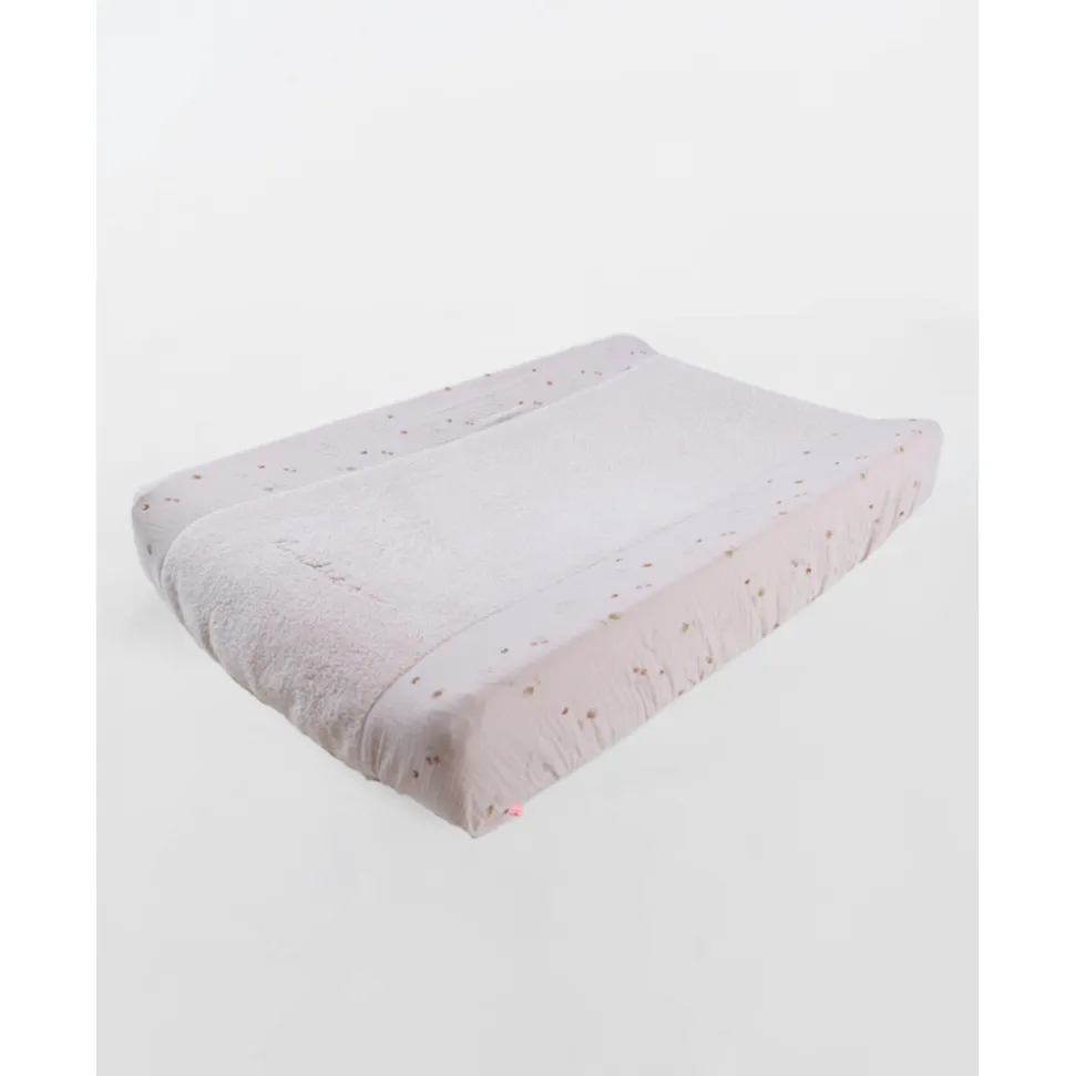Matelas à langer 45x67cm + housse éponge colombes du bonheur