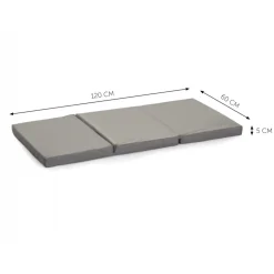 Matelas pour lit parapluie 60 x120 cm grey