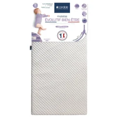 Matelas évolutif bien être déhoussable 360° 60 x 120 cm