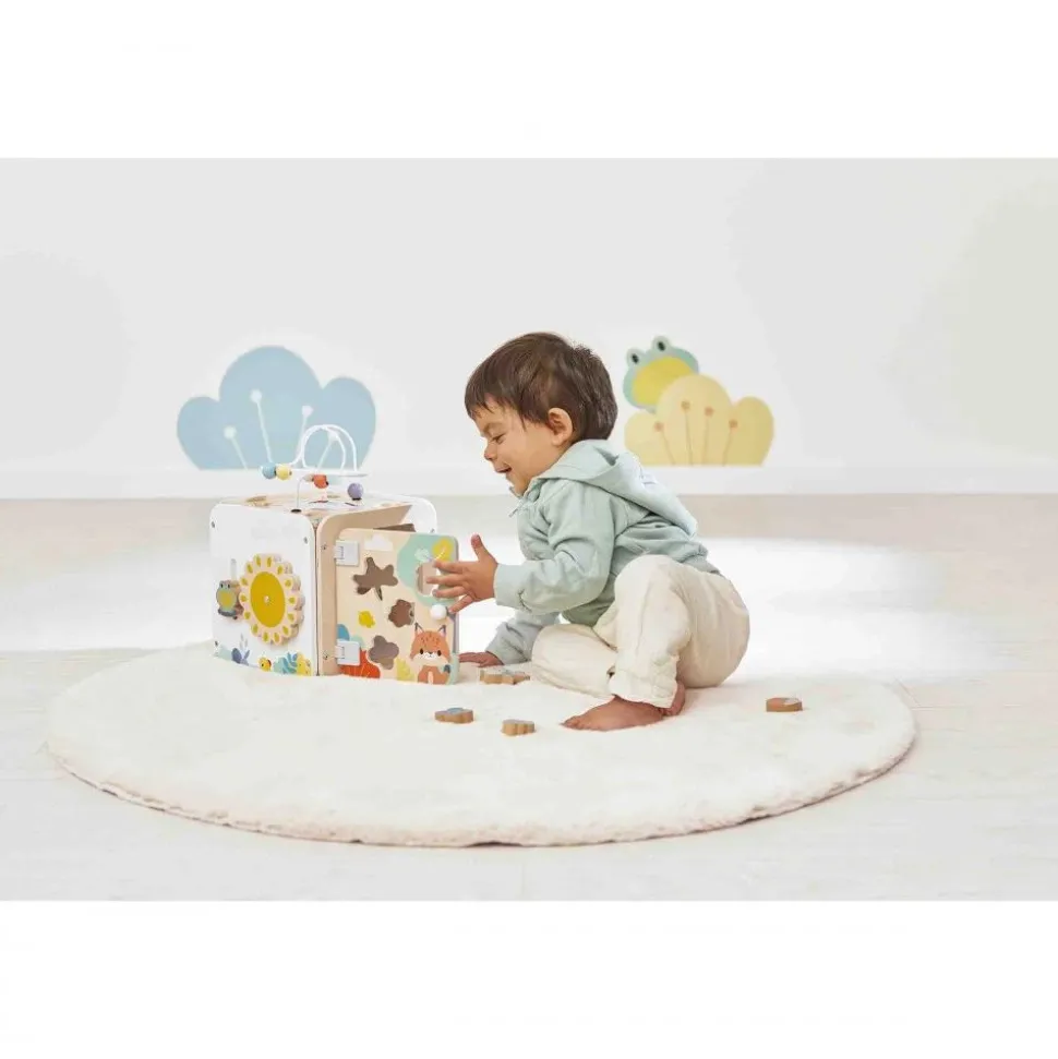 Maxi cube d'activités en bois pour enfant pure