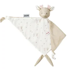 Maxi doudou fanfan biche gaze de coton blanc/sable fanfan