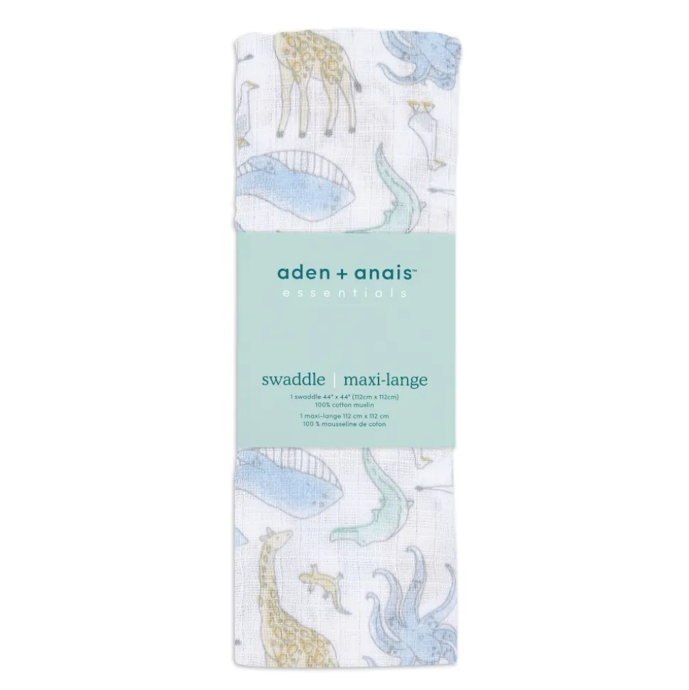 Maxi-lange en mousseline de coton natural history