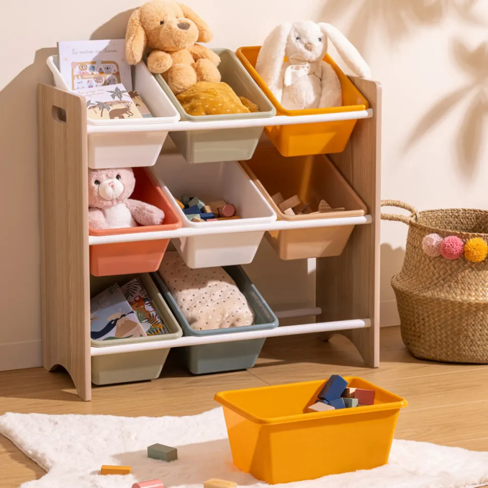 Meuble de rangement play avec 9 bacs