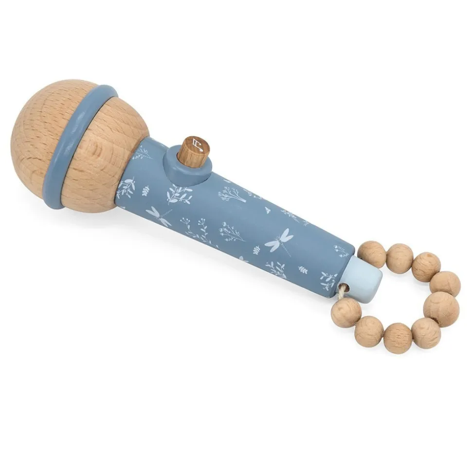 Micro en bois - bleu