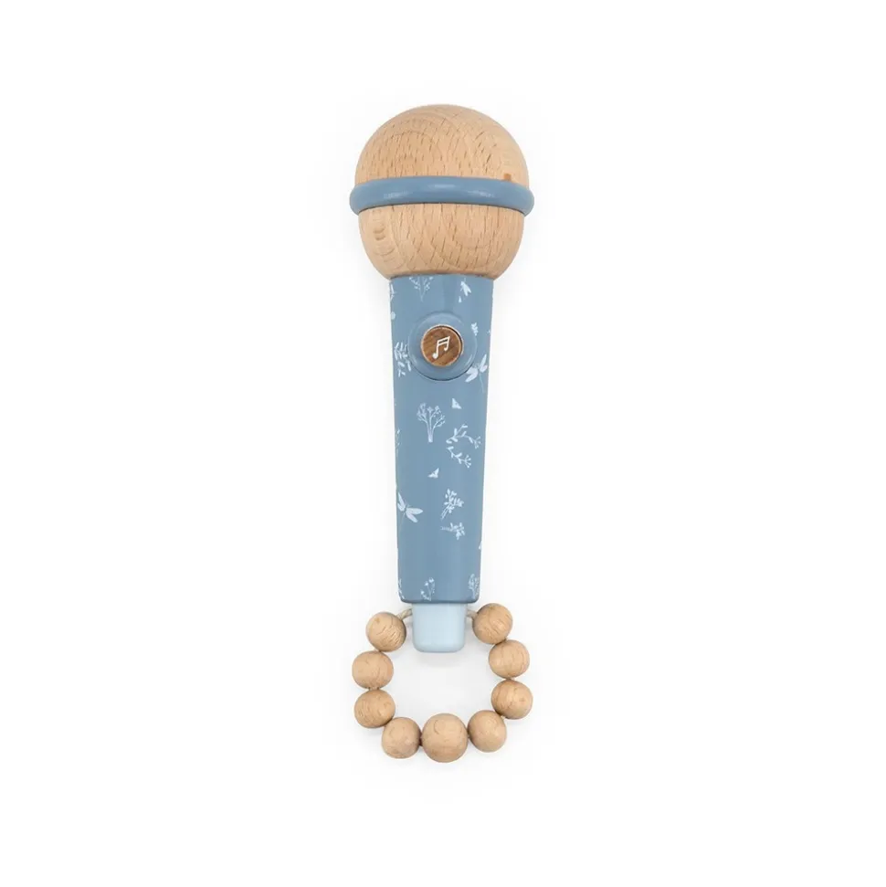 Micro en bois - bleu