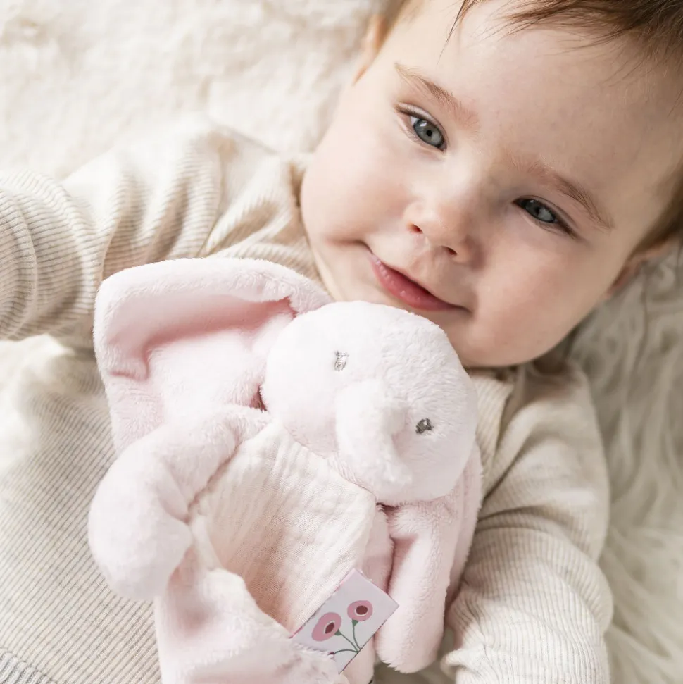 Mini doudou fanfan éléphant rose