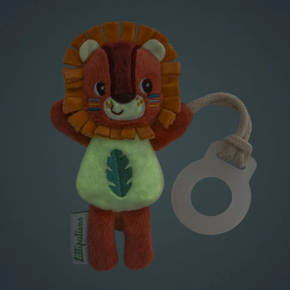 Mini peluche phosphorescente jack le lion