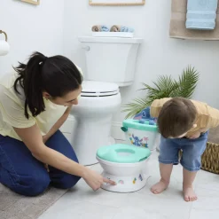 Mini toilette avec réducteur de lunette, 2 en 1