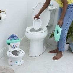 Mini toilette avec réducteur de lunette, 2 en 1
