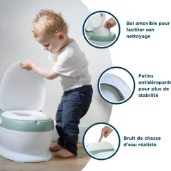Mini toilettes enfant vert sauge