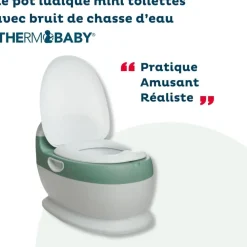 Mini toilettes enfant vert sauge