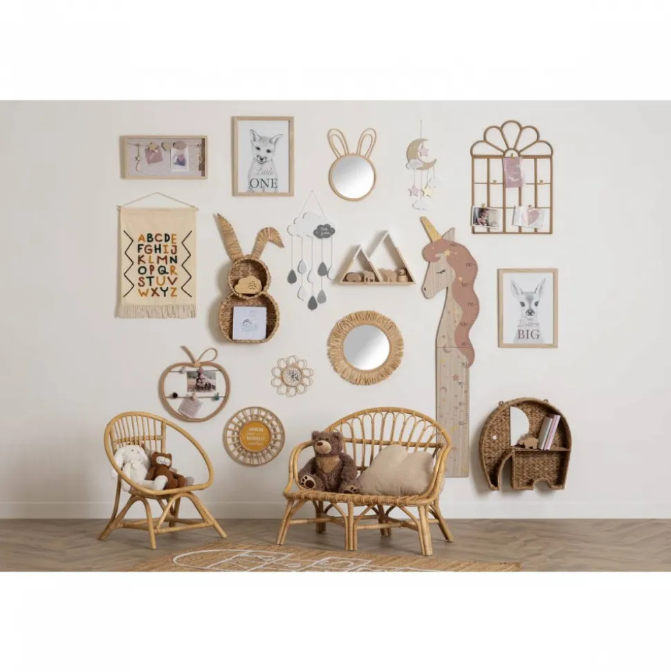 Miroir enfant lapin bambou