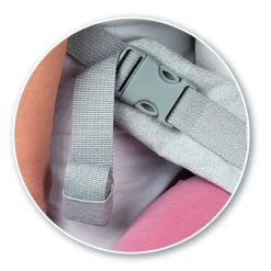 Momi collet baby carrier gray