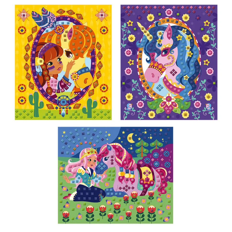 Mosaïques poneys et licornes