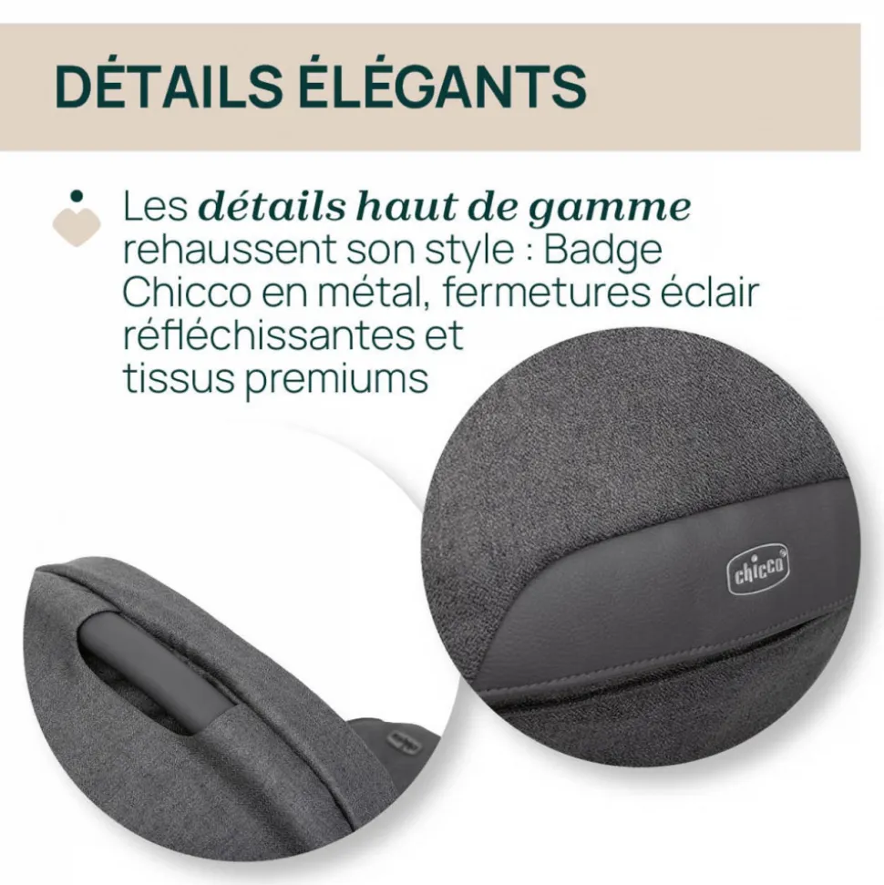 Nacelle flexi black satin