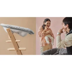 Newborn set gris pour chaise tripp trapp
