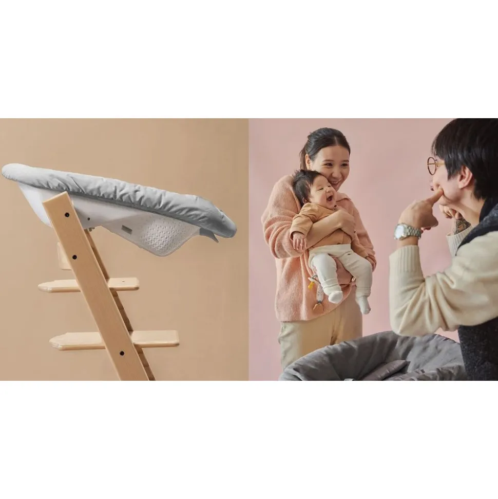 Newborn set gris pour chaise tripp trapp