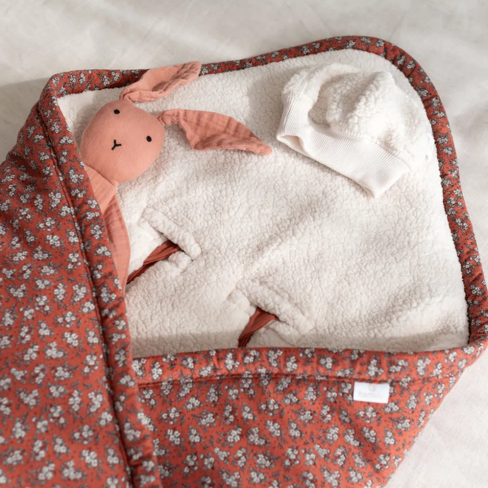 Nid d'ange biside pady jersey teddy carmin