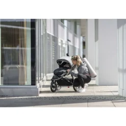Nid d'ange newborn noir pour poussette thule
