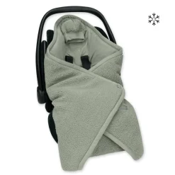 Nid d'ange teddy bouclette kaki