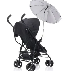 Ombrelle de poussette universelle standard noir