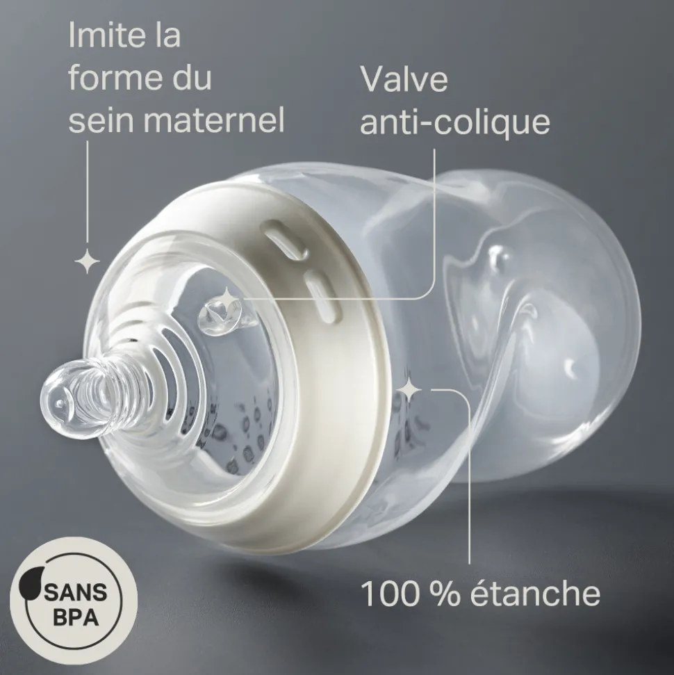 Ot de 2 biberons anti-colique natural start 340 ml