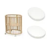 Pack berceau sleepi natural + matelas mini sleepi + drap housse blanc