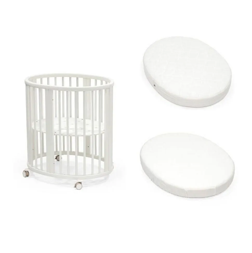 Pack berceau sleepi white + matelas mini sleepi + drap housse blanc