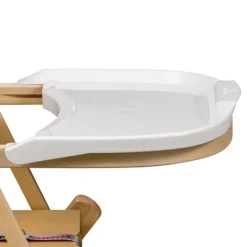 Pack chaise haute pliante sarah hybride vert mint et sa tablette blanche amovible