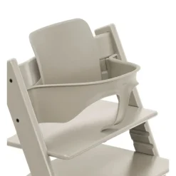 Pack chaise haute tripp trapp avec son baby set et sa tablette cashmere grey
