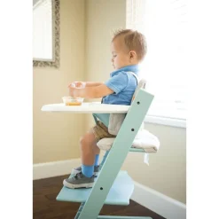 Pack chaise haute tripp trapp + baby set + tablette blanchi
