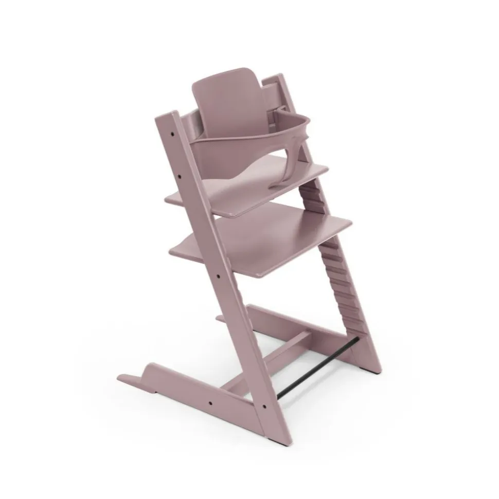 Pack chaise haute tripp trapp mauve et son baby set