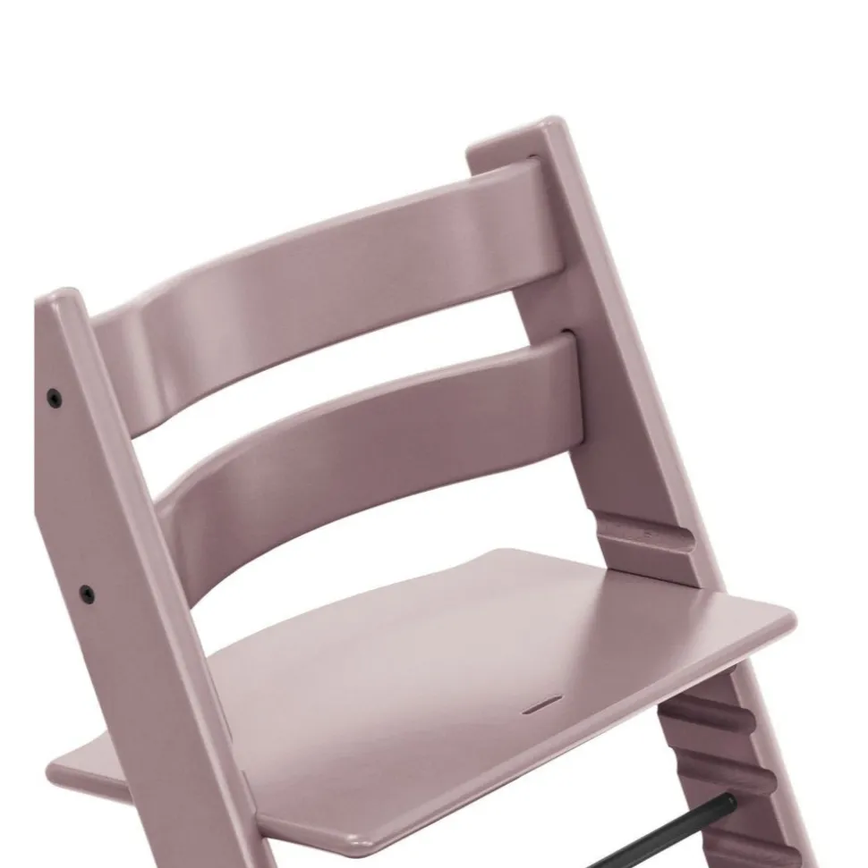 Pack chaise haute tripp trapp hêtre mauve + newborn set