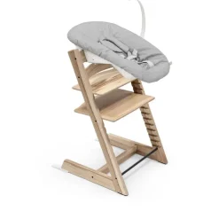 Pack chaise haute tripp trapp hetre wild wood + newborn gris